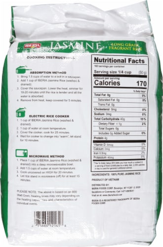 Iberia Jasmine Long Grain Fragrant Rice 18 lb Perspective: left