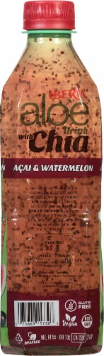 Iberia Acai & Watermelon Aloe Drink with Chia 16.9 fl oz Perspective: left