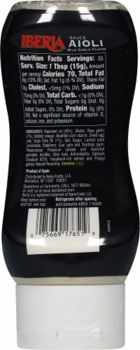 Iberia Aioli Mild Garlic Flavor Dipping Sauce 10 fl oz Perspective: left