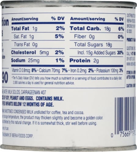 Iberia Sweetened Condensed Milk 13.4 fl oz Perspective: left
