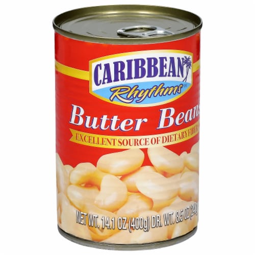 Caribbean Rhythms Butter Beans 14.1 oz Perspective: left