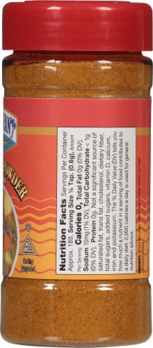 Caribbean Rhythms Hot Curry Powder 4 oz Perspective: left