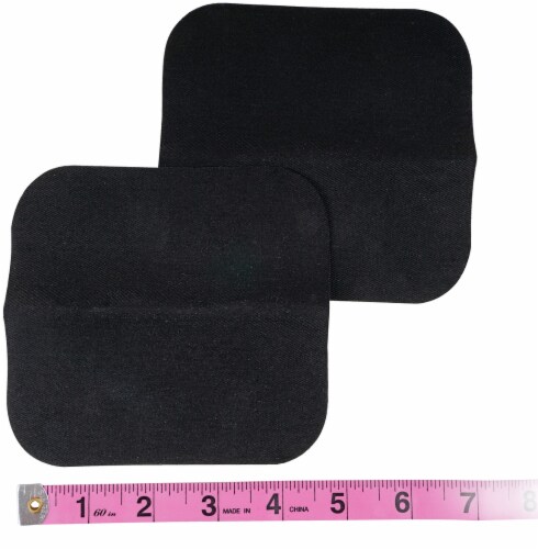 SINGER® Iron-On Patches - Black Perspective: left