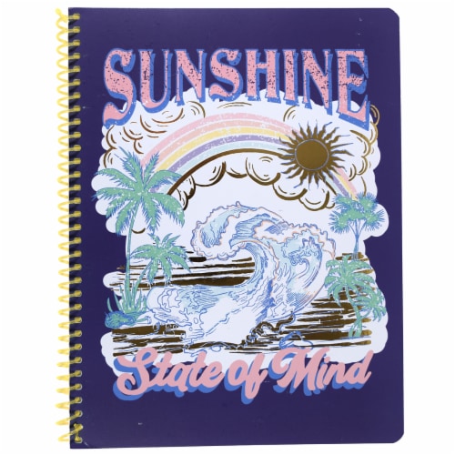 Top Flight Uptown Girl Wide Rule 1-Subject Notebook - Assorted Perspective: left