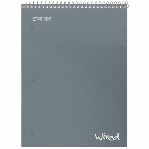 Top Flight Wired College Rule Top-Bound Assorted 1-Subject Notebook Perspective: left