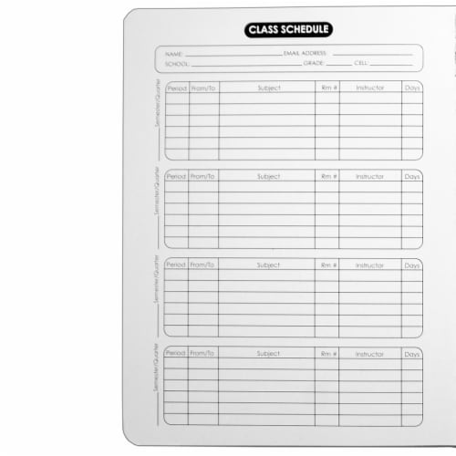 Top Flight Quad Rule Composition Book - 100 Sheets - Black/White Perspective: left