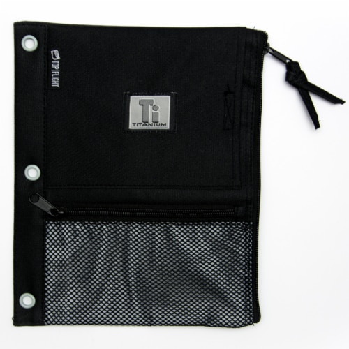 Top Flight Titanium Pencil Pouch - Colors May Vary Perspective: left