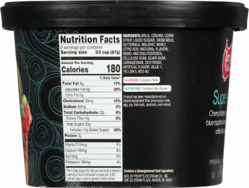Perry's Ice Cream® Super Hero Ice Cream Tub Perspective: left
