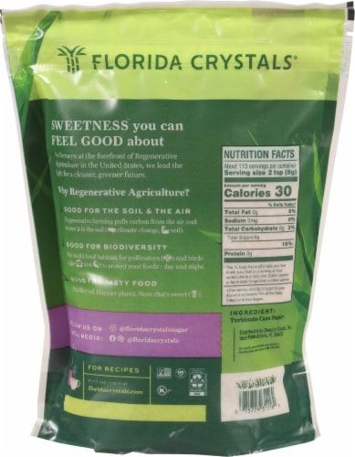 Florida Crystals Turbinado Cane Sugar Perspective: left