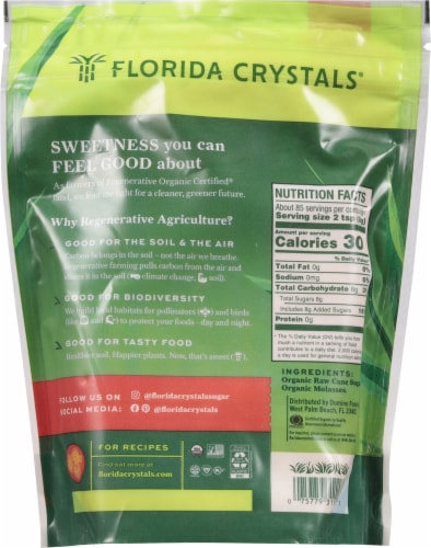 Florida Crystals Regenerative Organic Light Brown Sugar Perspective: left