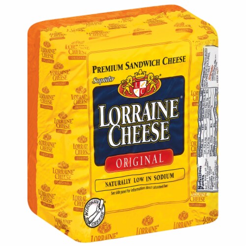 Lorraine Cheese Original Premium Sandwich Cheese Fresh Sliced Deli Cheese Perspective: left