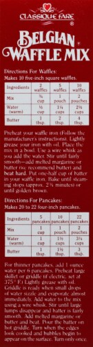 Classique Fare®  Belgian Waffle and Pancake Mix Perspective: left