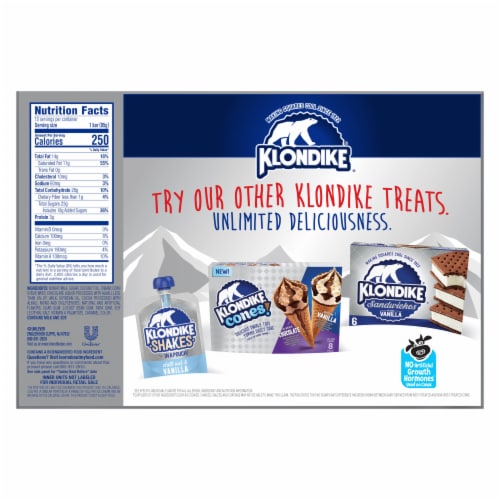 Klondike Vanilla Light Ice Cream Bars Perspective: left