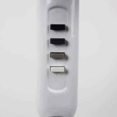 Comfort Zone Oscillating Pedestal Quad Pod Fan - White Perspective: left