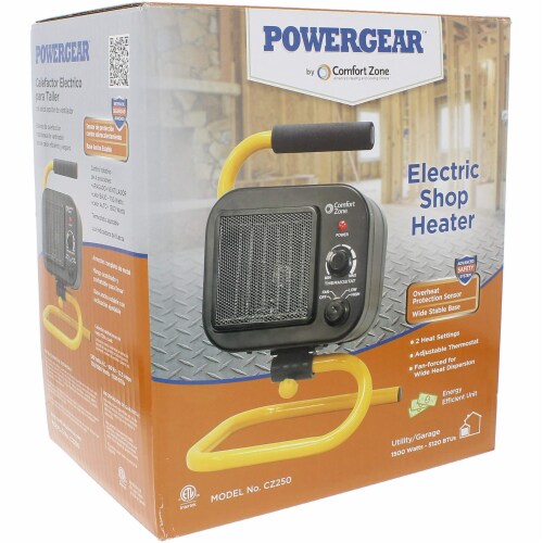 Comfort Zone PowerGear Portable Utility Electric Space Heater