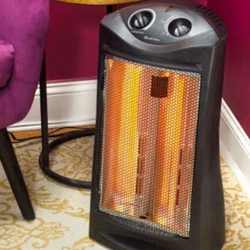 Comfort Zone CZQTV007 1500W Electric Quartz Infrared Radiant Tower