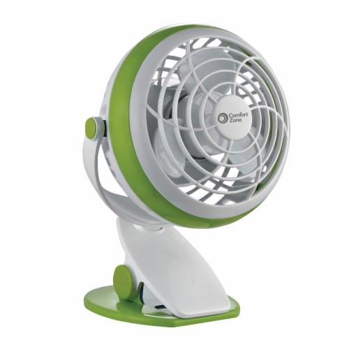 Comfort Zone Battery & USB Desk Clip Fan - Assorted Perspective: left