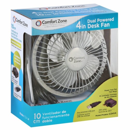 Comfort Zone Dual Powered High Velocity Fan - Assorted Perspective: left