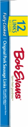 Bob Evans Fully Cooked Original Pork Sausage Links Perspective: left