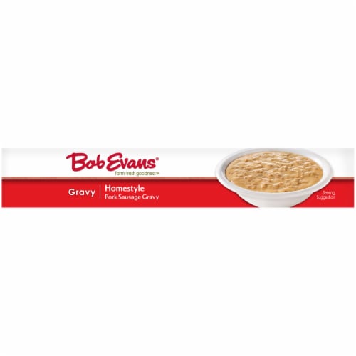Bob Evans Homestyle Pork Sausage Gravy Perspective: left