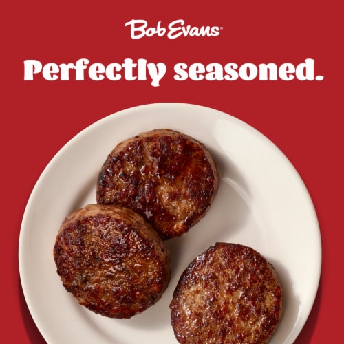 Bob Evans Hot Pork Sausage Patties Family Pack Perspective: left