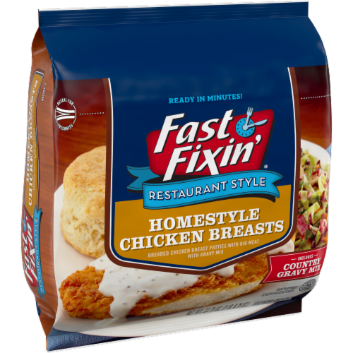 Fast Fixin'® Restaurant Style Homestyle Chicken Breasts Perspective: left