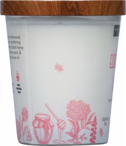 Essential Elements® Elderflower + Honey Candle Perspective: left