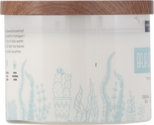 Essential Elements® Baja Cactus + Kelp Jar Candle Perspective: left