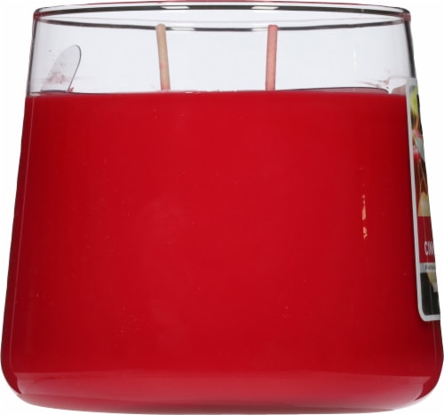 Candle-lite Apple Cinnamon Crisp 2 Wick Tapered Jar Candle Perspective: left