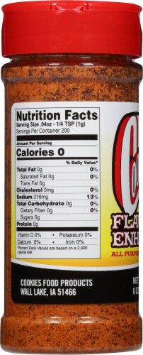 Cookies® Flavor Enhancer All Purpose Seasoning & Rub Perspective: left
