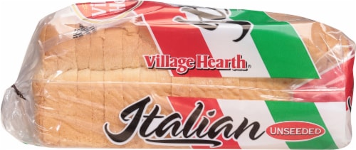Village Hearth Unseeded Italian Bread Perspective: left