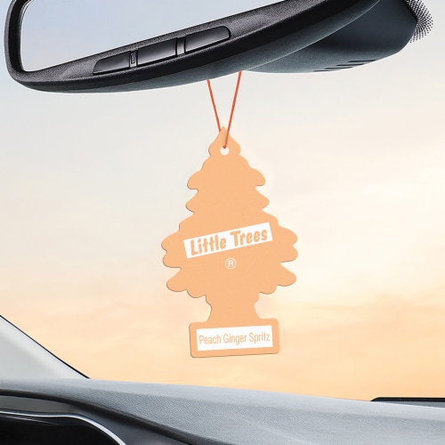 Little Trees Peach Ginger Scented Air Freshener Perspective: left