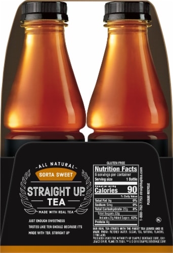 Straight Up Tea All Natural Sorta Sweet Black Tea Perspective: left