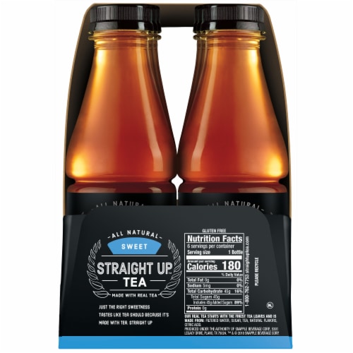 Straight Up Tea™ All Natural Sweet Black Tea Perspective: left