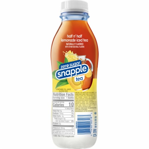 Diet Snapple Half 'N Half Iced Tea & Lemonade Drink Perspective: left