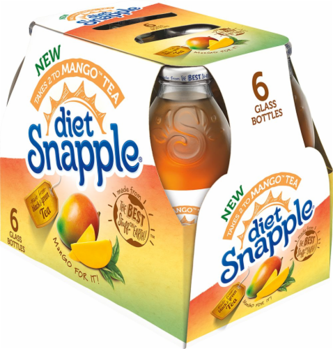 Snapple Diet Takes 2 to Mango Tea Perspective: left