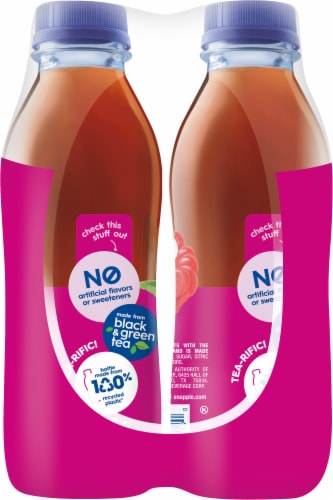 Snapple Raspberry Tea Perspective: left