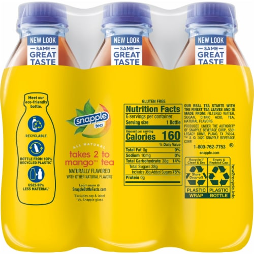 Snapple® Mango Tea Perspective: left
