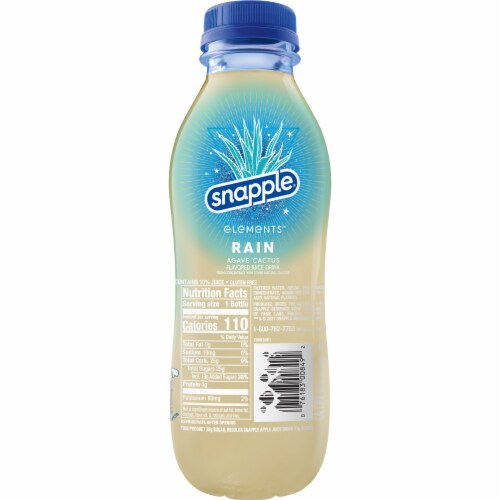 Snapple® Elements™ Rain Agave Cactus Flavored Juice Perspective: left