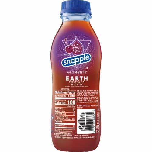 Snapple Cherry & Fig Black Tea Perspective: left
