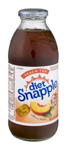 Diet Snapple Peach Tea Perspective: left