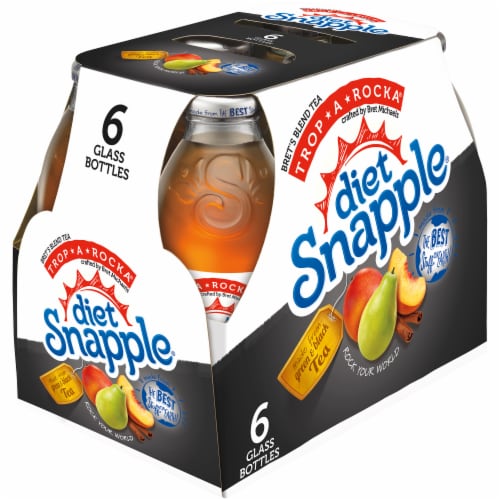 Snapple All Natural Diet Peach Tea, 6 bottles / 16 fl oz - Ralphs