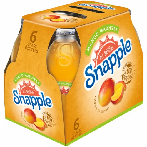 Snapple Mango Madness Juice Perspective: left