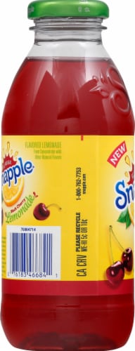 Snapple Black Cherry Lemonade Tea Perspective: left