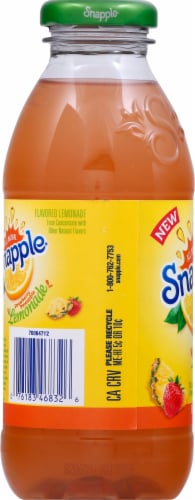 Snapple Strawberry/Pineapple Lemonade Tea Perspective: left