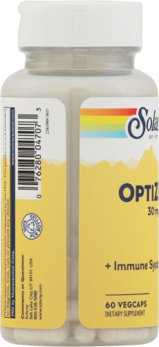 Solaray® OptiZinc® Dietary Supplements Perspective: left