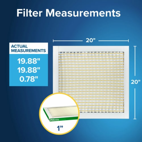 Filtrete™ Electrostatic 700 MPR 20 in x 20 in x 1 in Furnace AC Filter Perspective: left