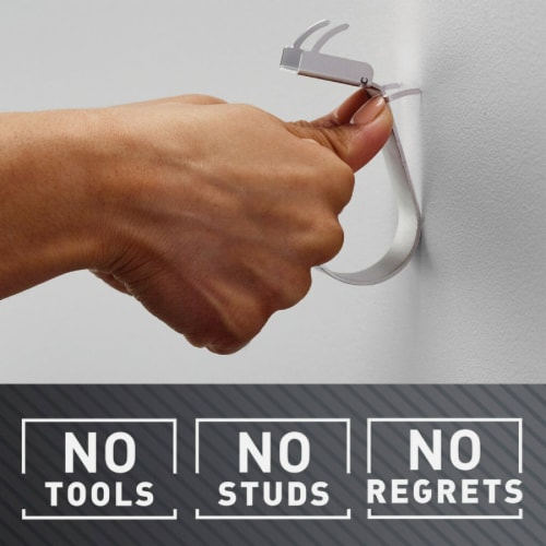 3M Claw 25 Lb. Silver Drywall Hook 3DH25SLV-1ES Perspective: left