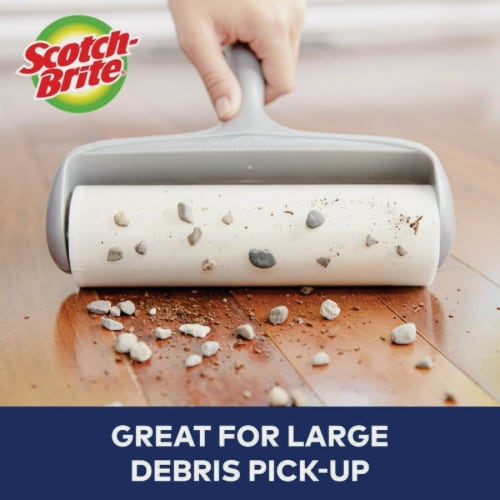 Scotch-Brite™ 50% Stickier Large Surface Lint Roller Refill Perspective: left