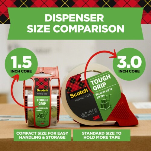Scotch® Moving Packing Tape Perspective: left